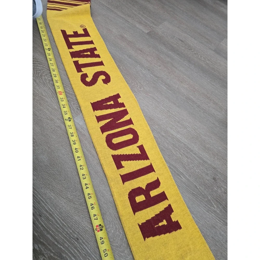 Ruffneck Scarves Arizona State‎ University ASU Sun Devils Maroon Gold Knit Scarf